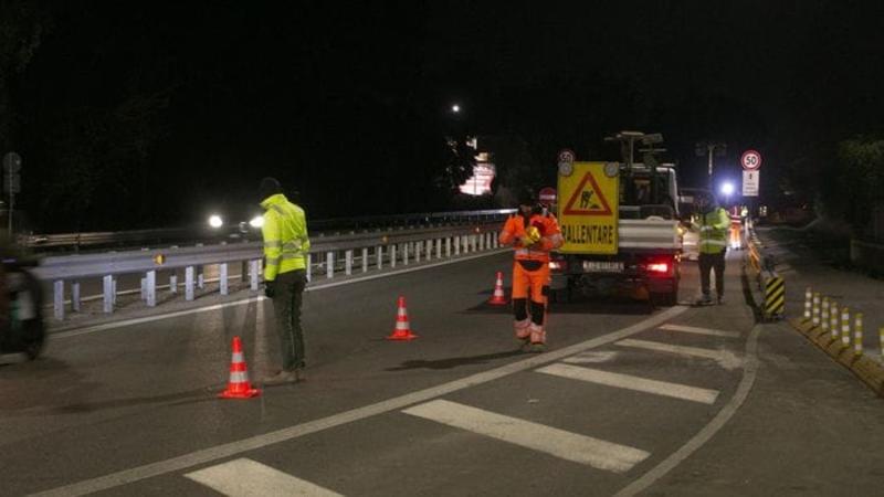 Bergamo, partiti i lavori in via Autostrada - Foto