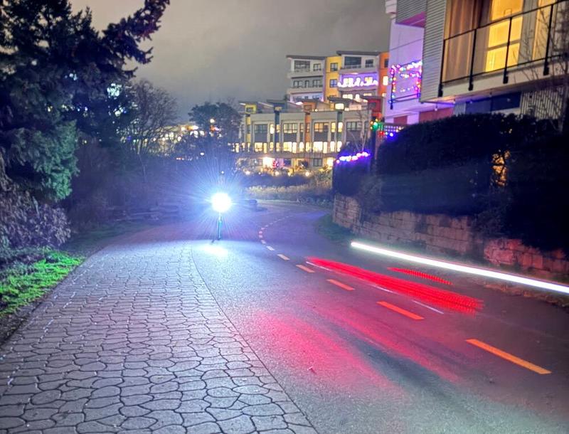 Tilt your bicycle headlights down a little