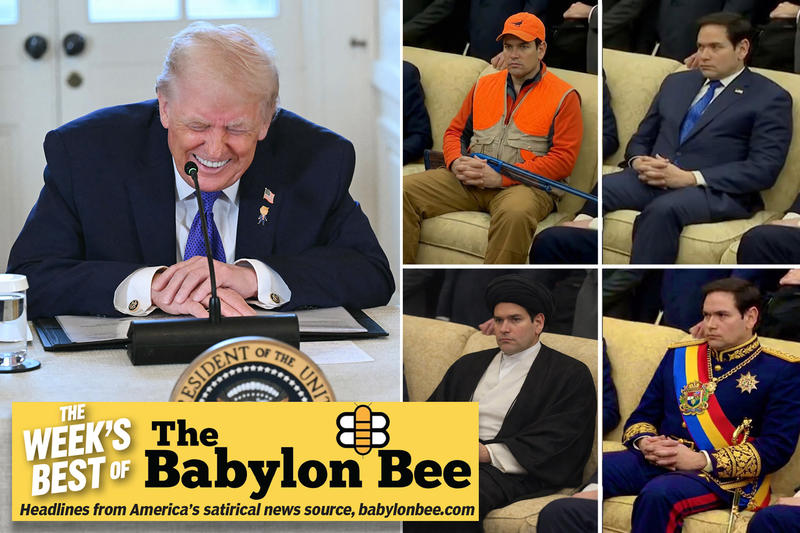 Best of the Babylon Bee: White House announces 1 million new jobs created for December — but they were all filled by Marco Rubio