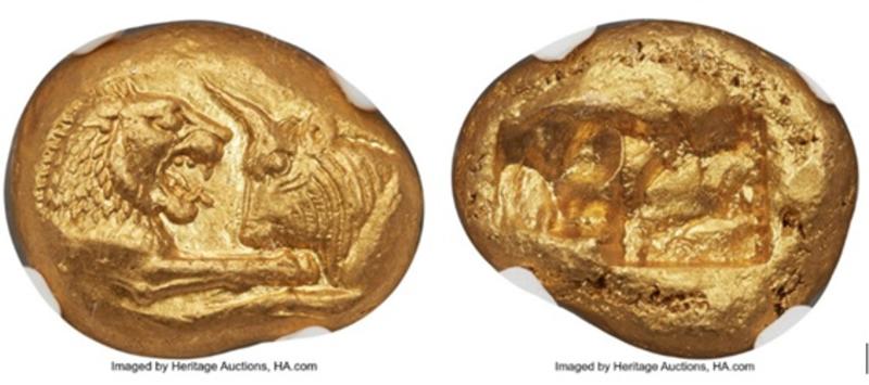 Moeda de 2.500 anos bate recorde e é vendida por R$ 2,8 mi em leilão