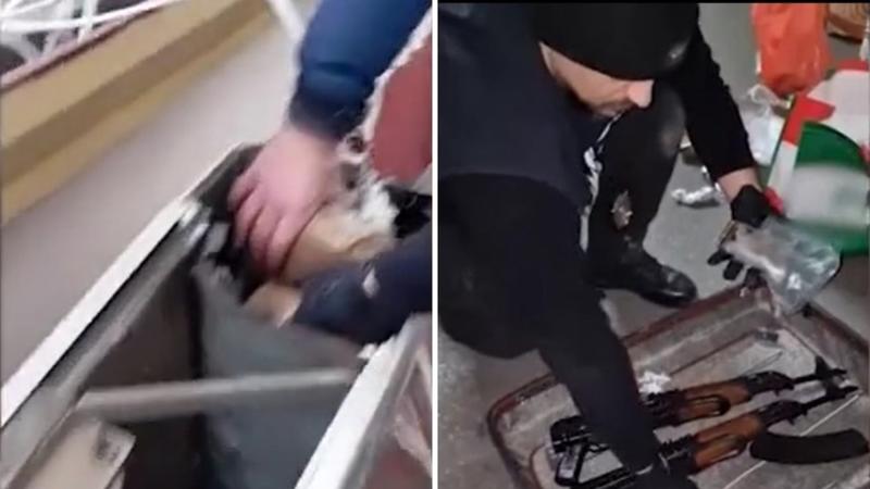 Fucili nel motore di un condizionatore e oltre 5 chili di droga in un box: 2 arresti