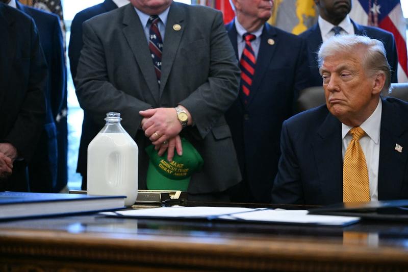 Trump, 79, Falls Asleep in Weird Press Conference About Milk