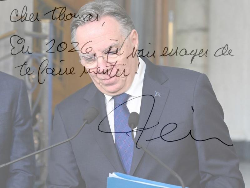 Mulcair: How Legault hinted at his departure in a Xmas note to me