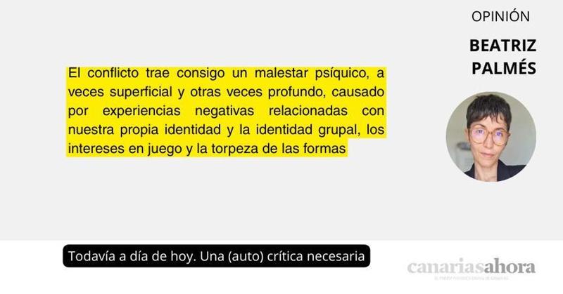 Todavía a día de hoy. Una (auto) crítica necesaria