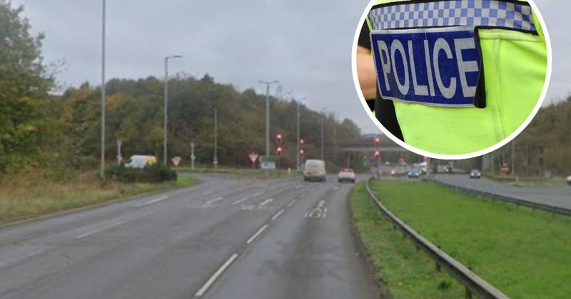 Hunt for driver after hit-and-run on major road