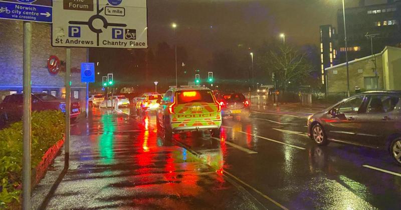 Crash near busy roundabout caused delays during rush hour