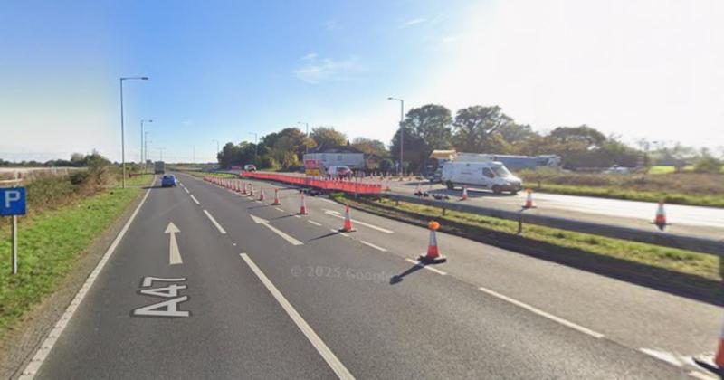 Two people taken to hospital after crash on A47