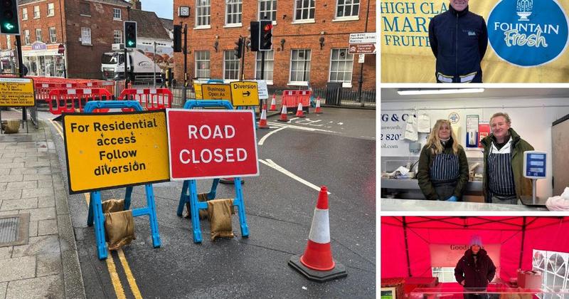 Traders say people are 'put-off' from going to market due to roadworks