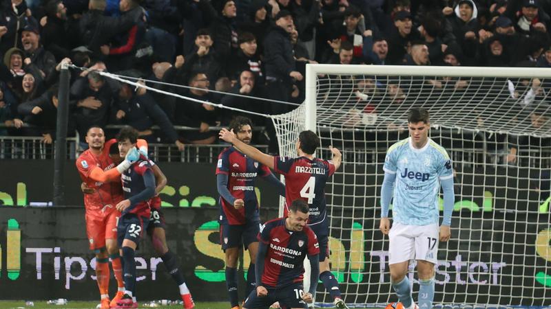 Cagliari-Juventus 1-0, i rossoblù frenano la corsa dei bianconeri /