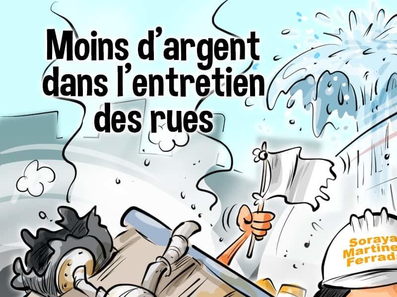 Moins d'argent pour l'entretien des routes