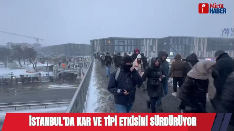 İstanbul’da Kar ve Tipi Etkisini Sürdürüyor