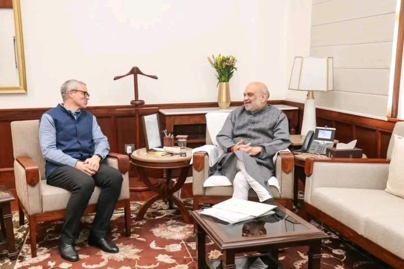CM Omar meets Amit Shah in Delhi, discusses various matters concerning J&K