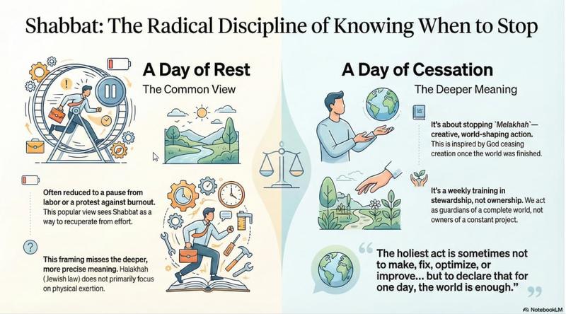 Shabbat Is Not About Rest — It Is About Knowing When to Stop