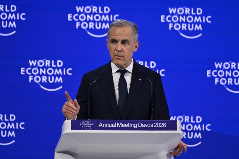 Carney at Davos: Removing that sign in the window