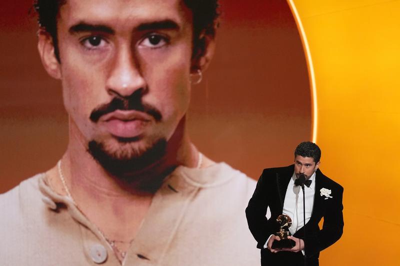 Bad Bunny wins album of the year at Grammys as stars protest US immigration crackdown